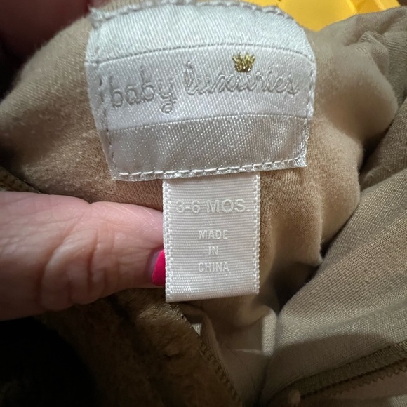 Baby 3-6 months Brown Winter Snowsuit Warm Bundling Cold Weather Footed Pj’s - Picture 7 of 13